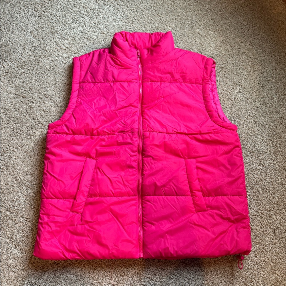 Vibrant Pink Puffer Vest